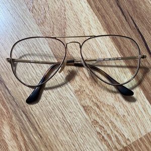 Gold  Rayban aviator frames